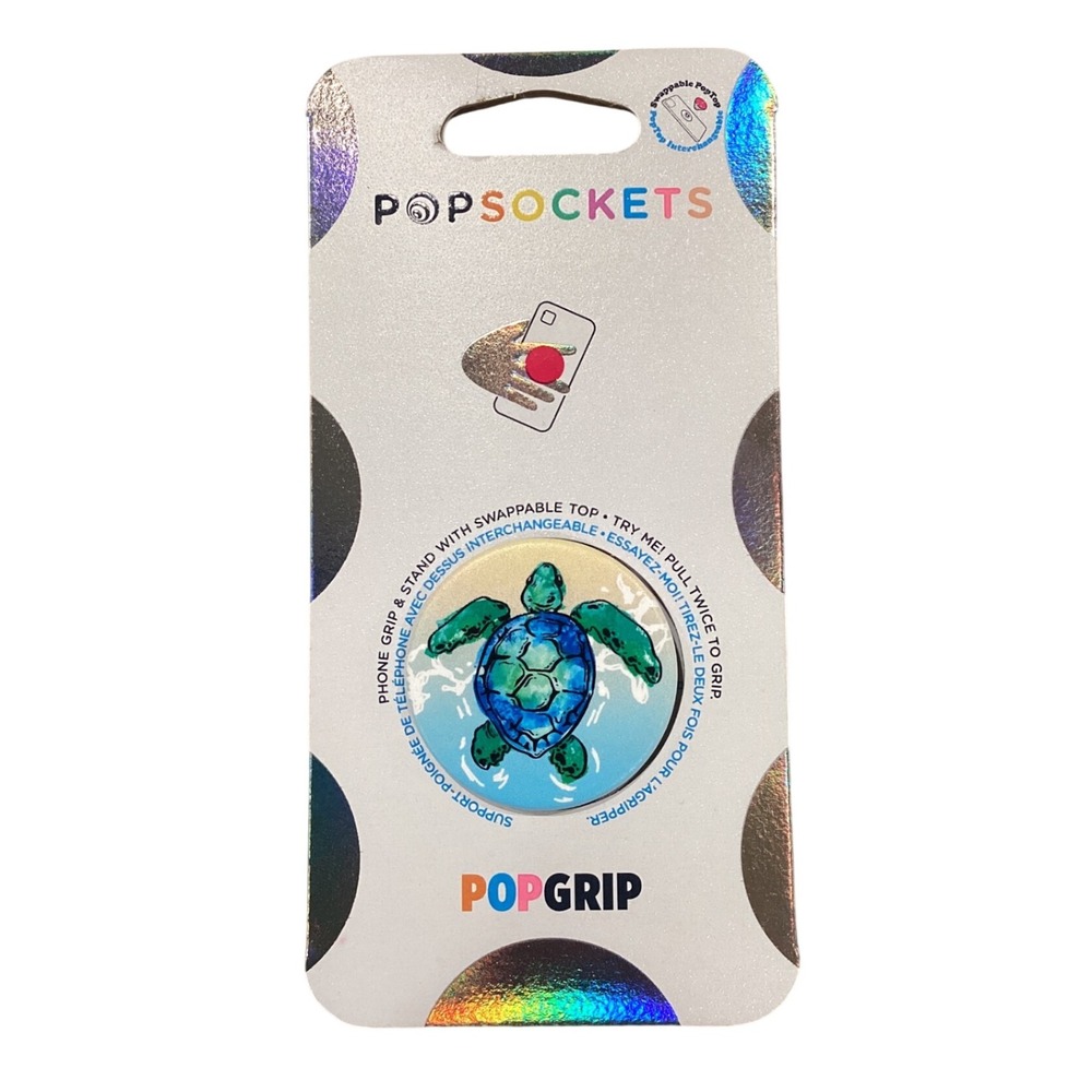 Popsockets PopGrip Turtle Ocean Blue‎ Swappable Phone Grip Stand
